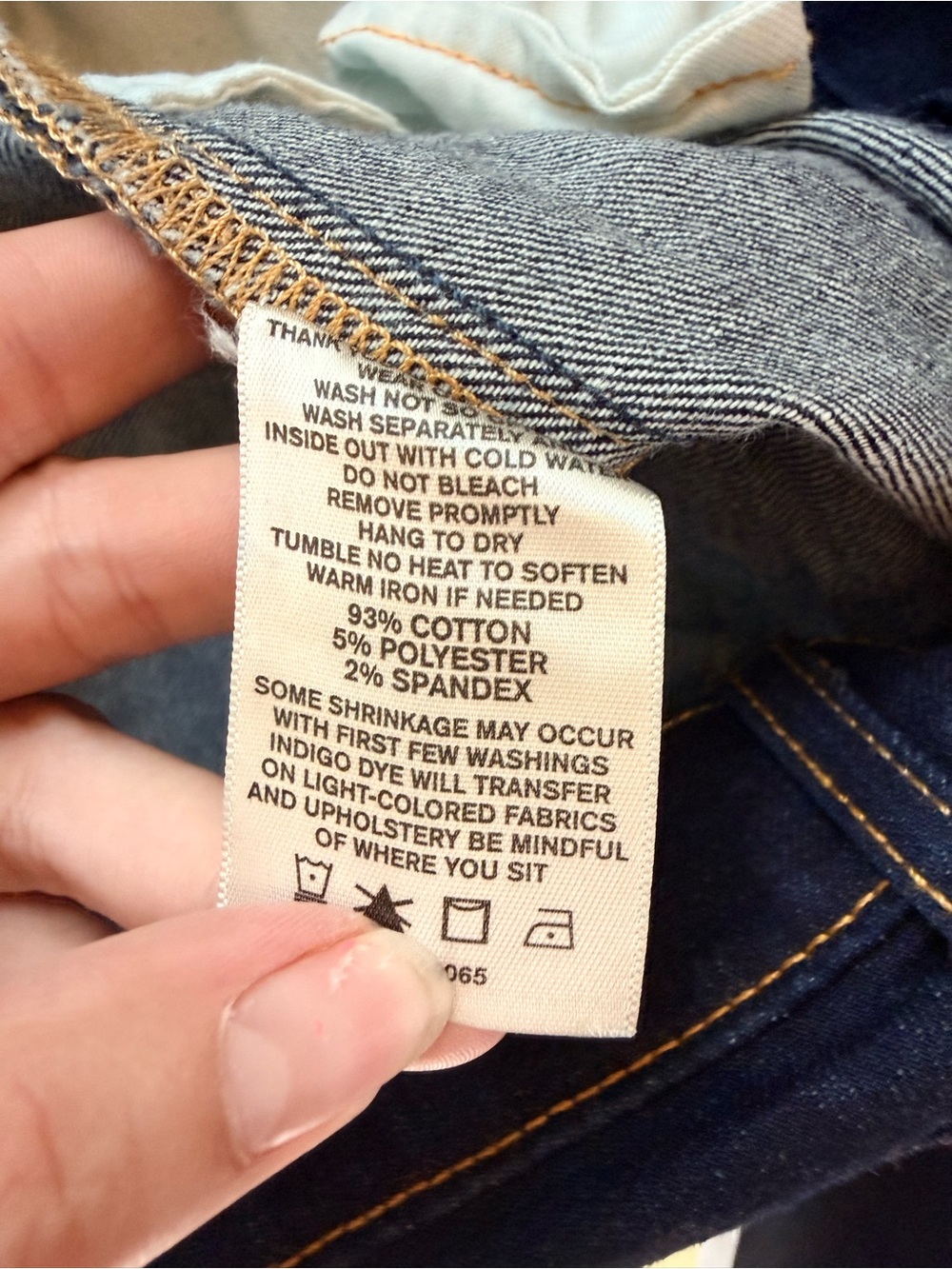 Imogene + Willie The Imogene Slim Straight Jeans Dark Indigo Stretch Denim Sz 27 - Picture 12 of 13